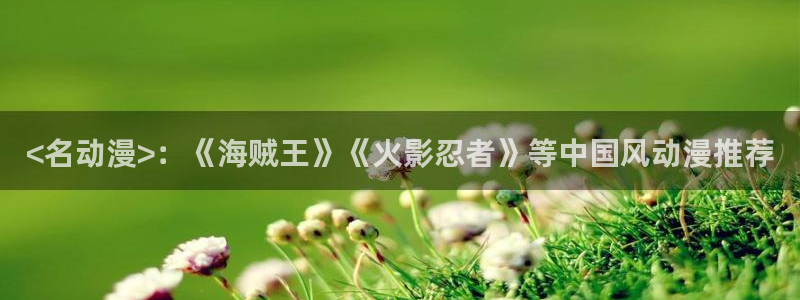 age动漫官网版入口：<名动漫>：《海贼王》《火影忍者》等中国风动漫推荐